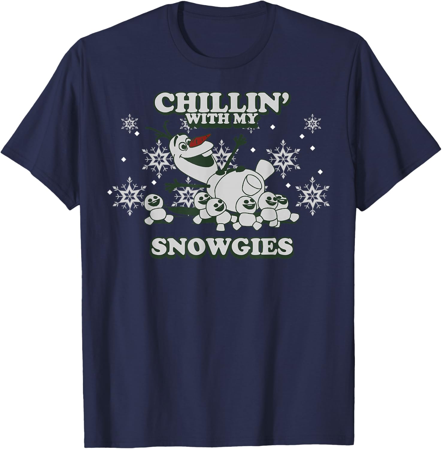 Disney Frozen Olaf Chillin' with My Snowgies Snowflake T-Shirt - T-Shirt | Navy