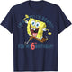 Nickelodeon SpongeBob SquarePants Ready For My 6th Birthday T-Shirt - T-Shirt | Navy