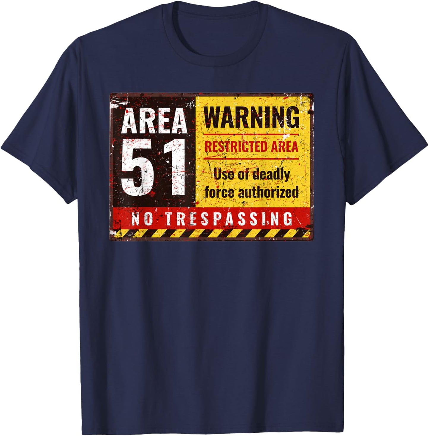 Storm Area 51 Vintage Funny Alien T-Shirt - T-Shirt | Navy