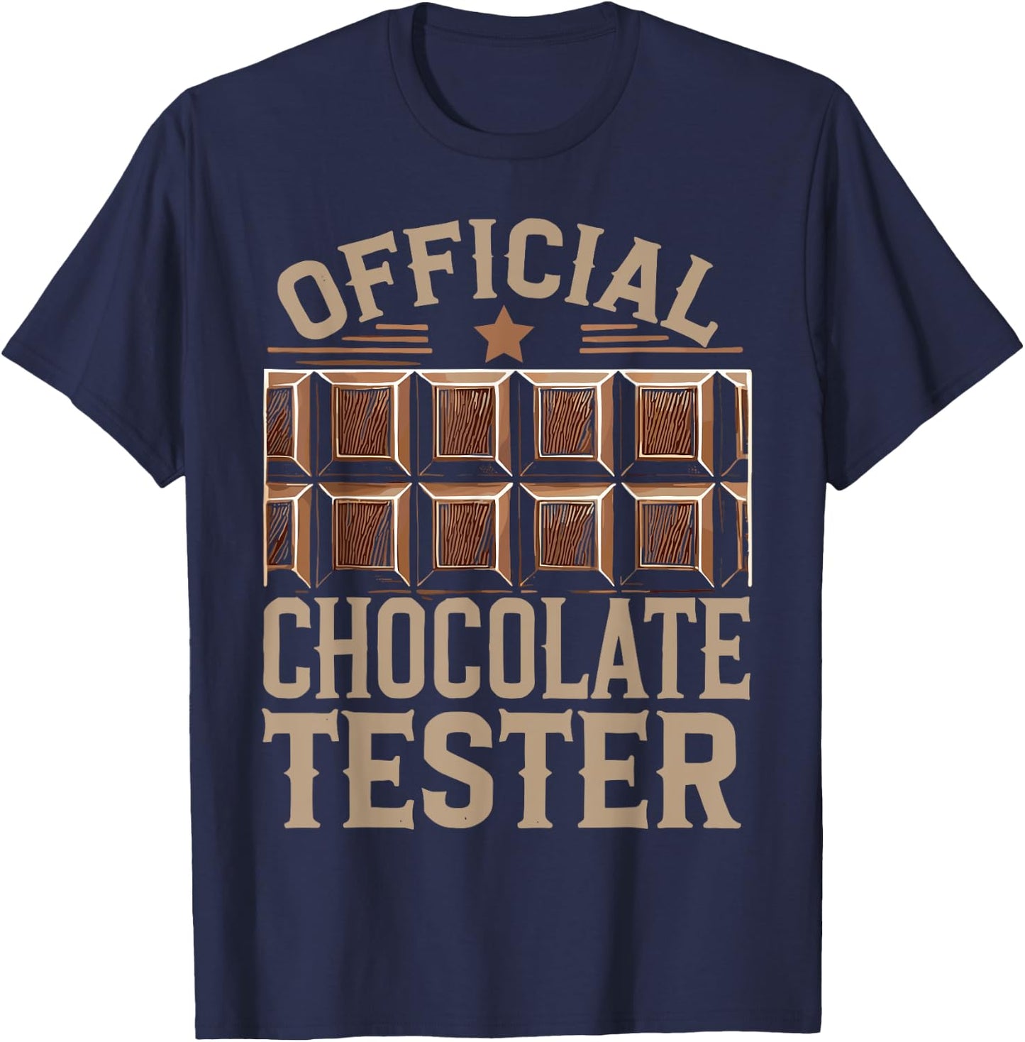 Choco Milk Official Chocolate Tester T-Shirt - T-Shirt | Navy