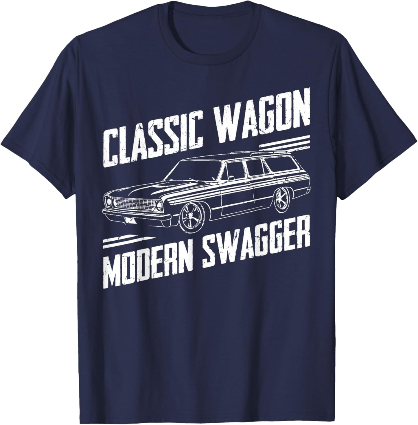Classic Wagon Modern Swagger Wagon T-Shirt - T-Shirt | Navy