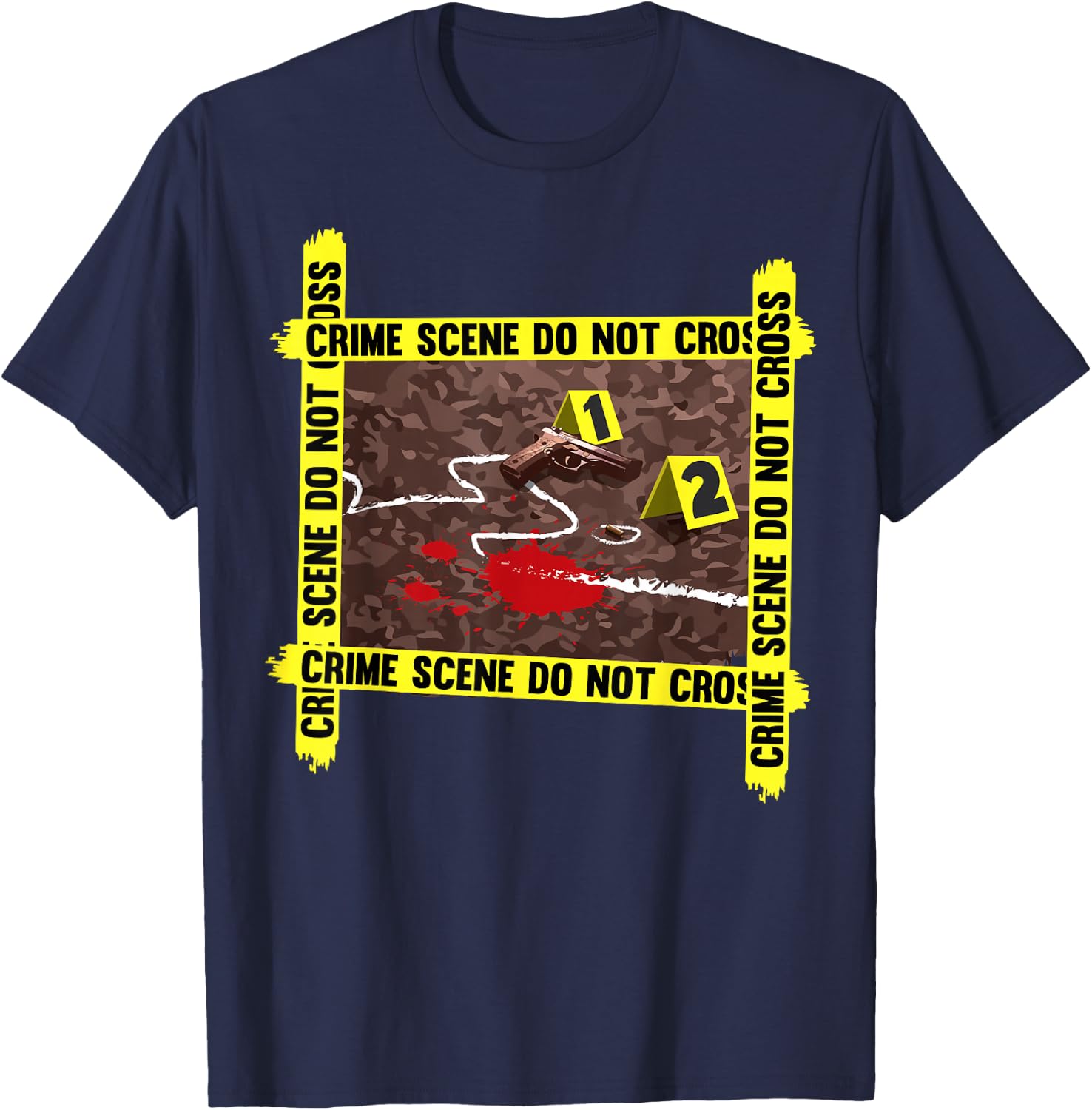 Crime Scene Shirt T-Shirt - T-Shirt | Navy