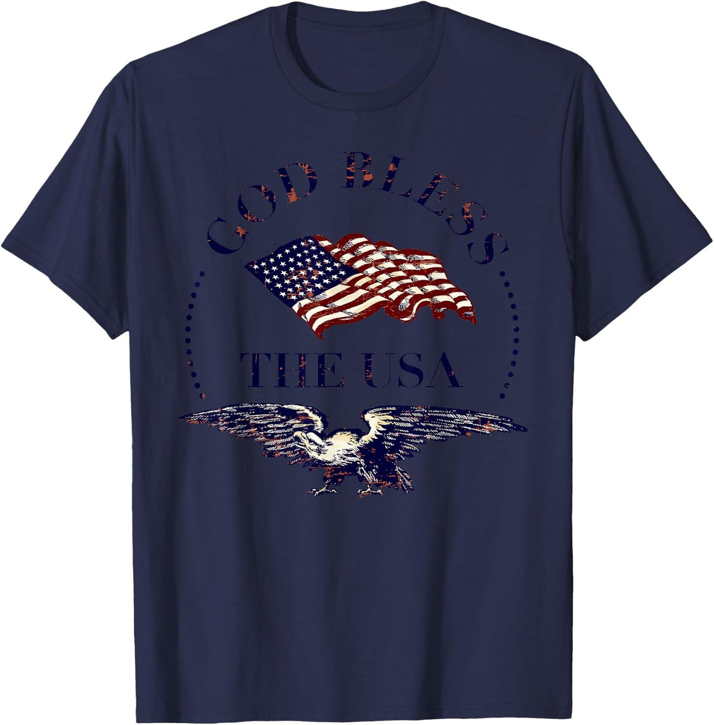 God Bless the USA T-Shirt - T-Shirt | Navy