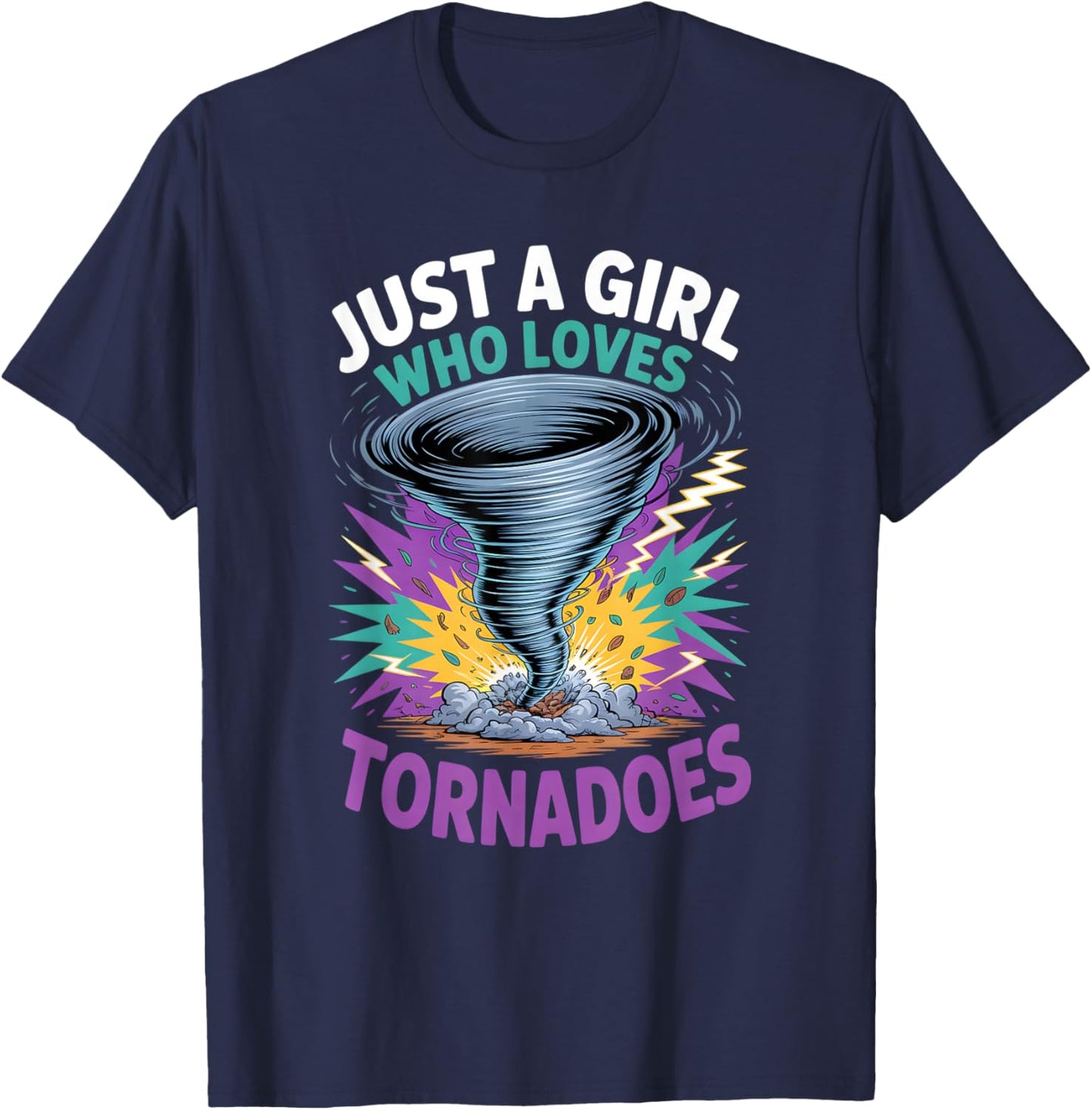 Girls Tornado T-Shirt - T-Shirt | Navy