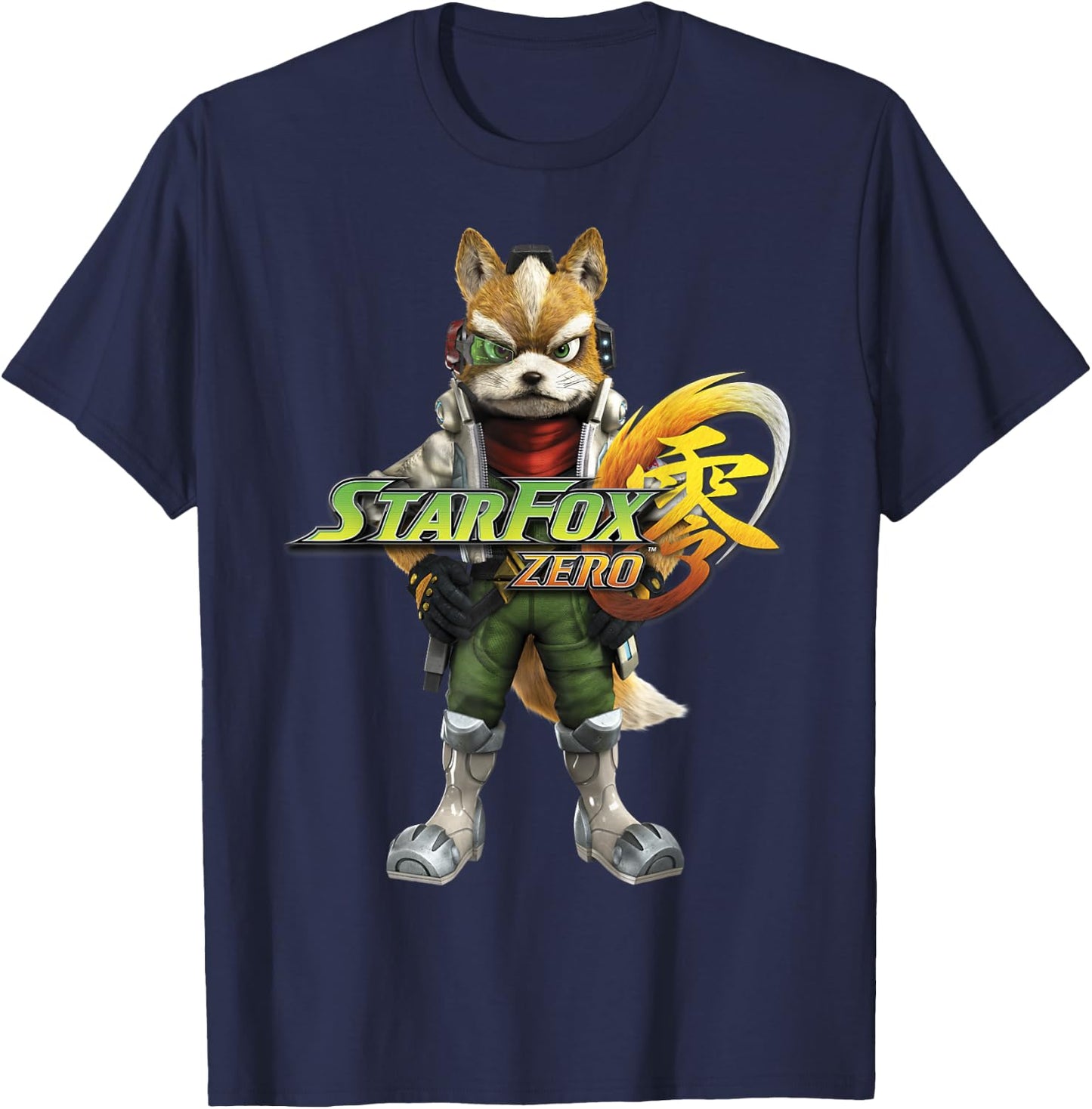 Nintendo Star Fox Zero Classic Fox Stance Graphic T-Shirt - T-Shirt | Navy