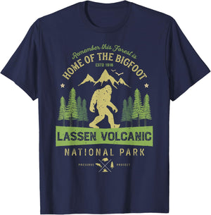 Lassen Volcanic National Park T shirt California Bigfoot T-Shirt - T-Shirt | Navy