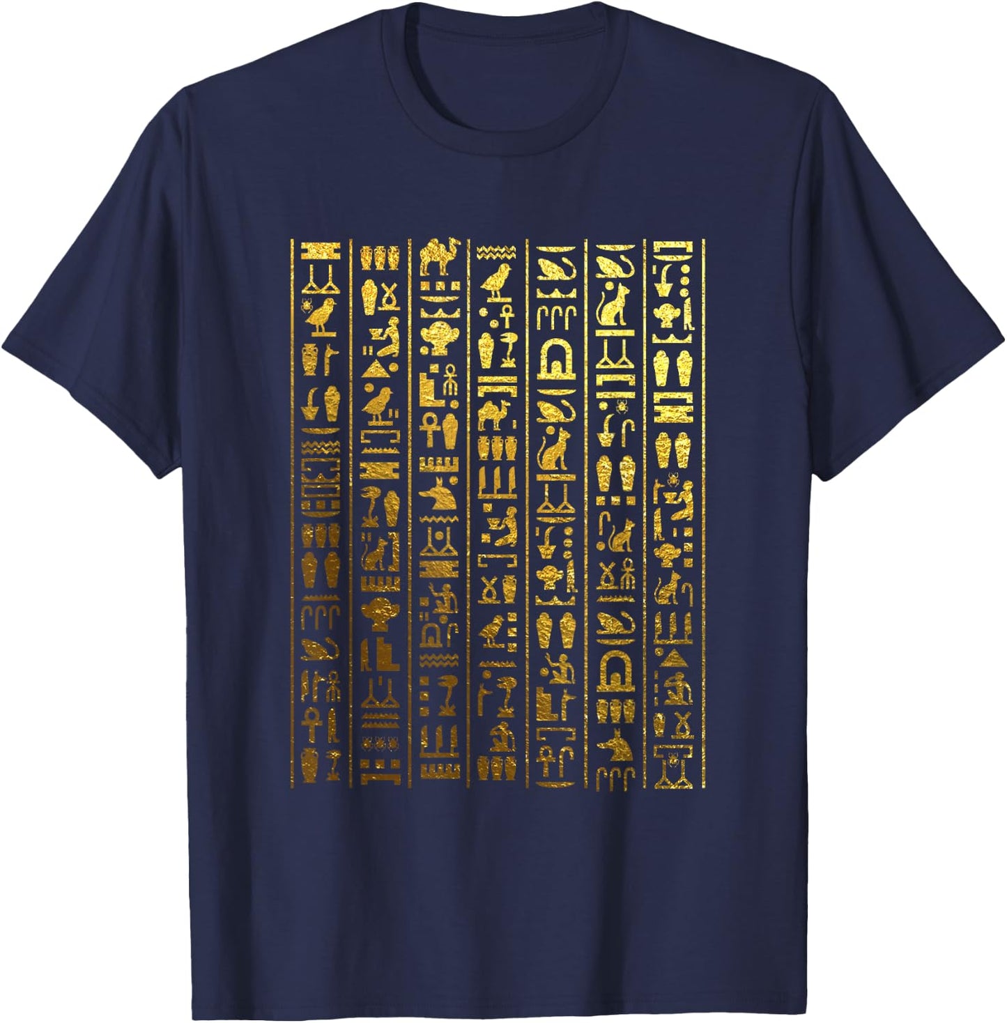 Egyptian Hieroglyphics - Ancient Egypt Small T-Shirt - T-Shirt | Navy