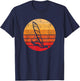 Windsurf, Windsurfing Shirt Retro Style Sunset Vintage T-Shirt - T-Shirt | Navy