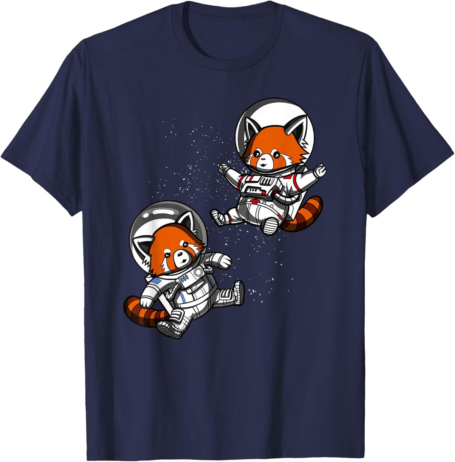 Red Panda Bear Space Astronaut Funny Cosmic Girls Boys Kids T-Shirt - T-Shirt | Navy