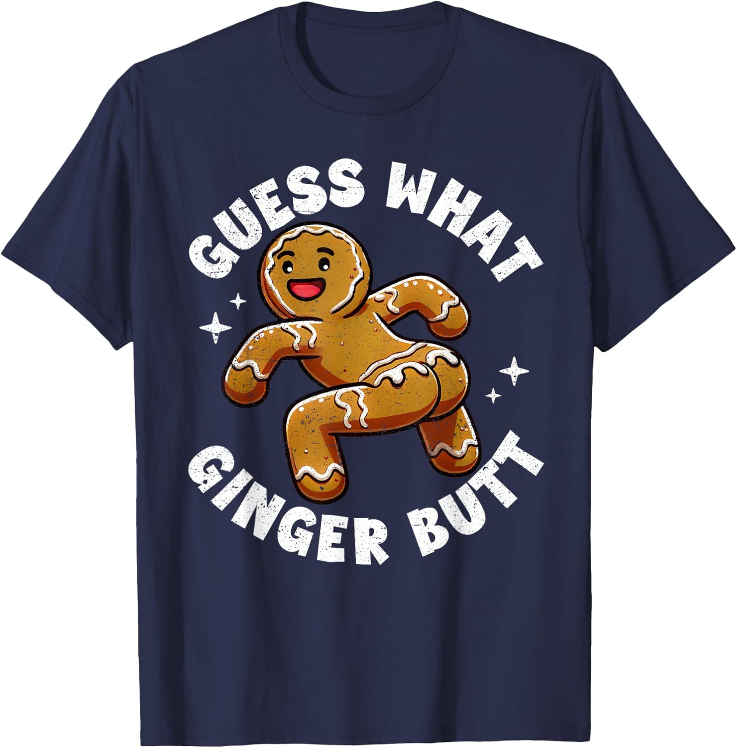 Funny gingerbread costume cookie baking holiday christmas T-Shirt - T-Shirt | Navy
