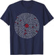 'The Twelve Promises' - AA 12 Step Recovery Spiral T-Shirt - T-Shirt | Navy