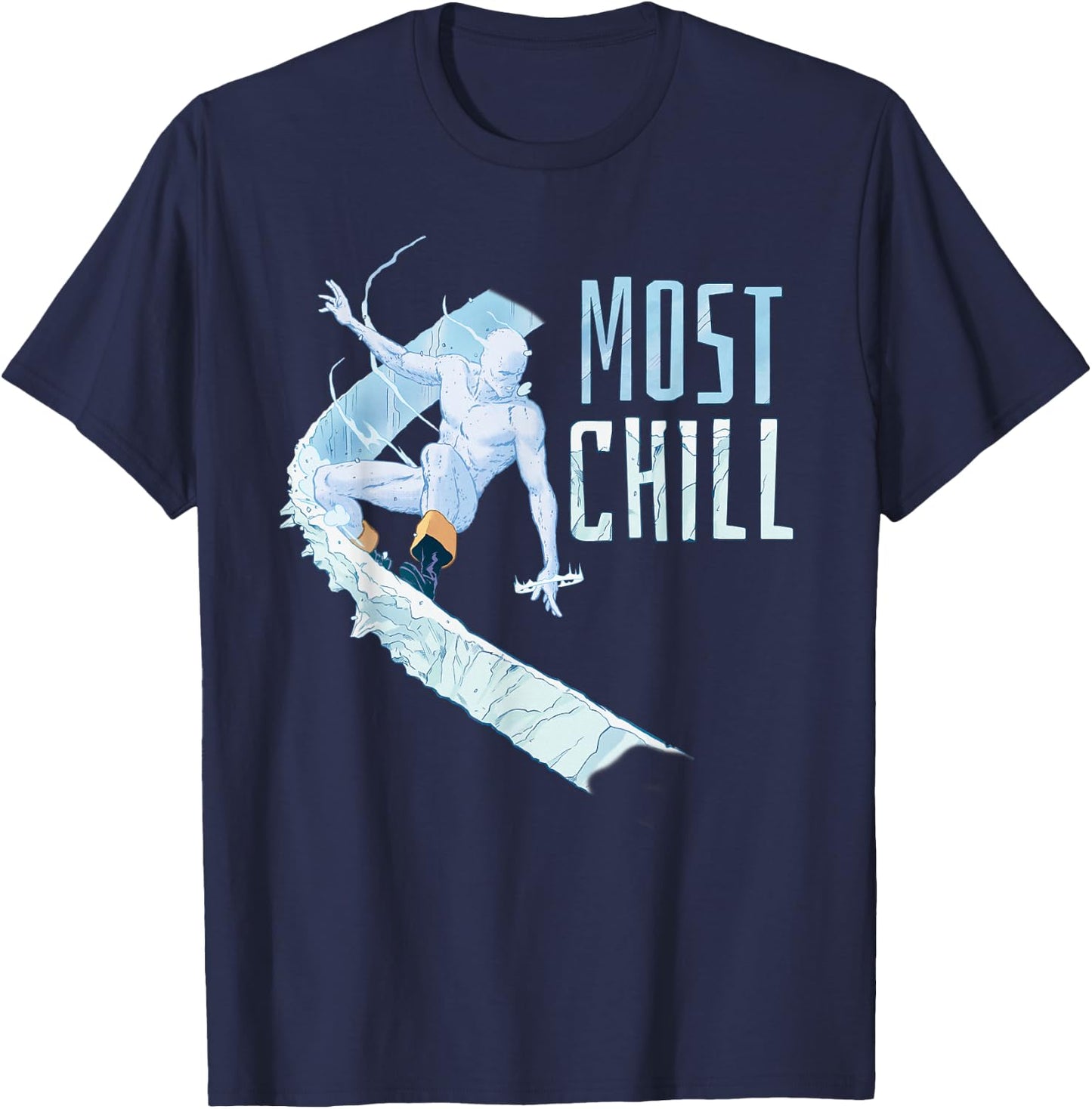 Marvel X-Men Iceman Most Chill T-Shirt - T-Shirt | Navy