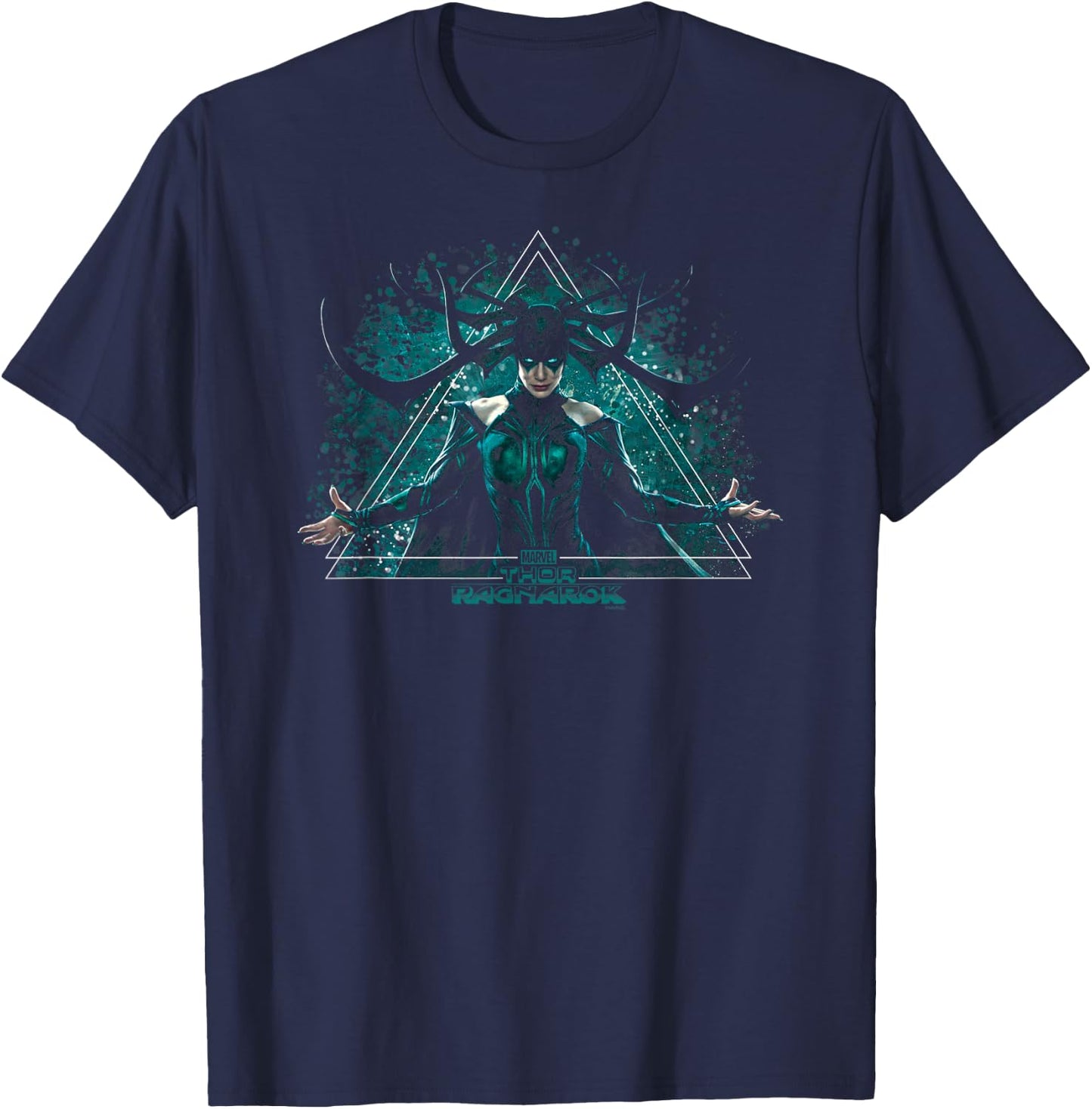 Marvel Thor Ragnarok Hela Pyramid Scheme Graphic T-Shirt - T-Shirt | Navy