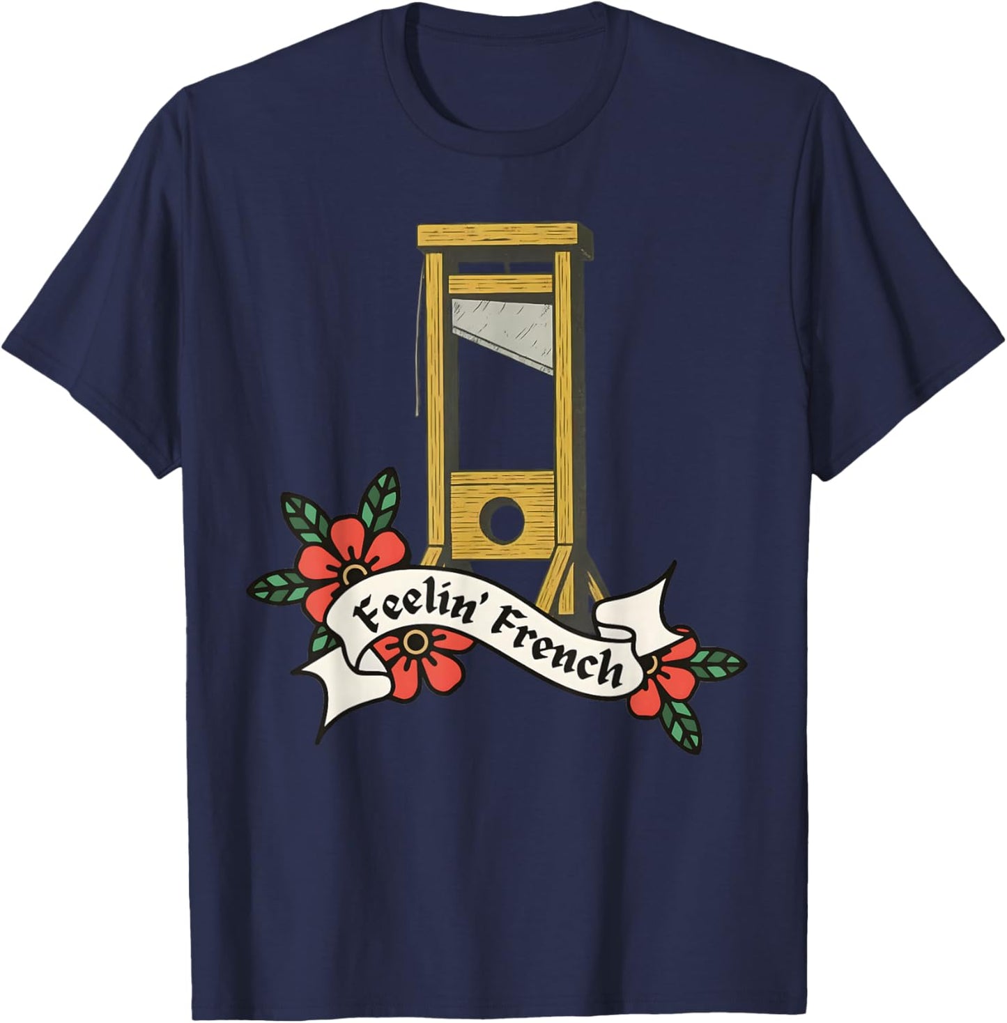 Feeling French Vintage Guillotine T-Shirt - T-Shirt | Navy