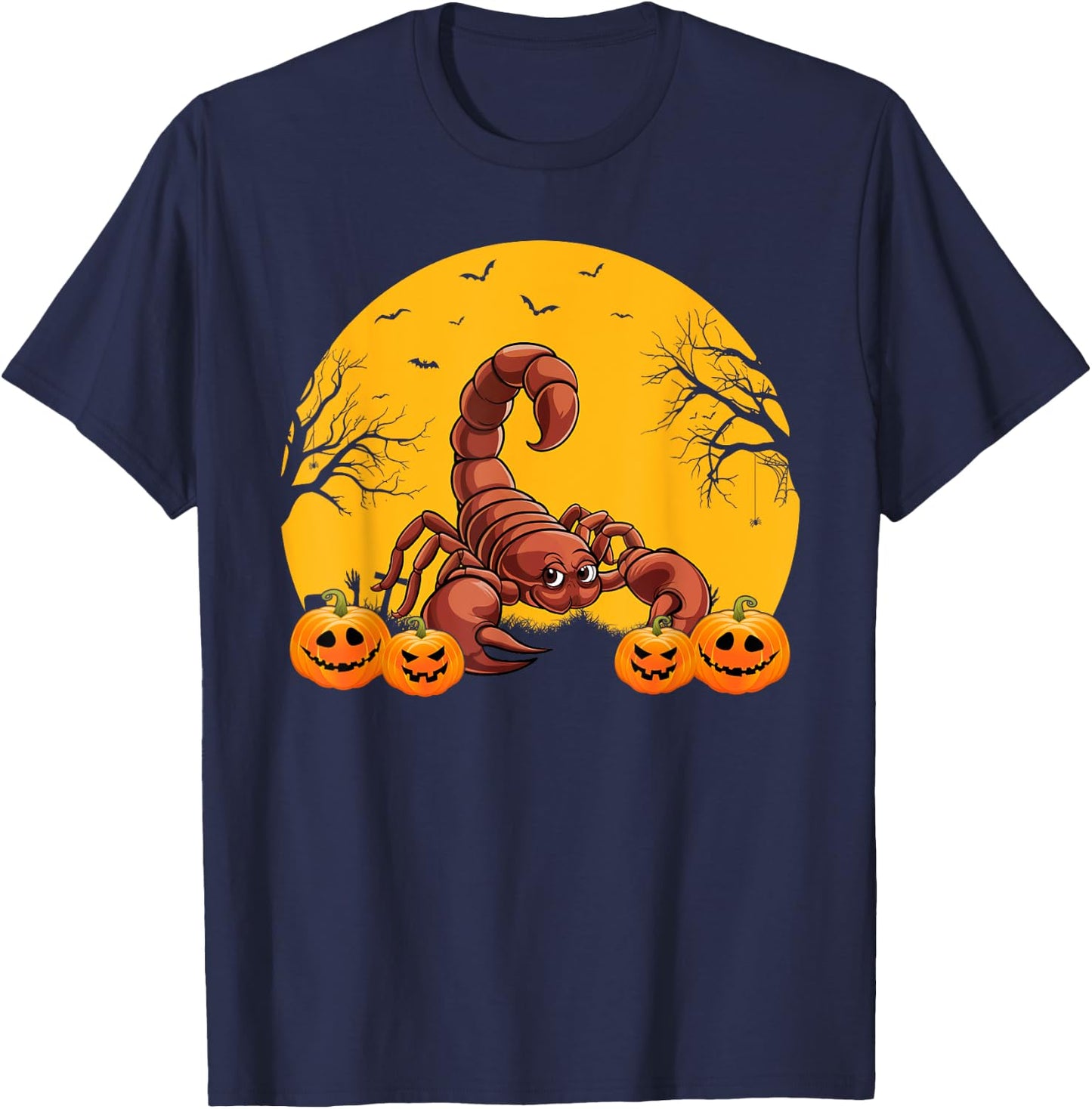 Scorpion Lovers Men Women Kids Matching Halloween Costume T-Shirt - T-Shirt | Navy