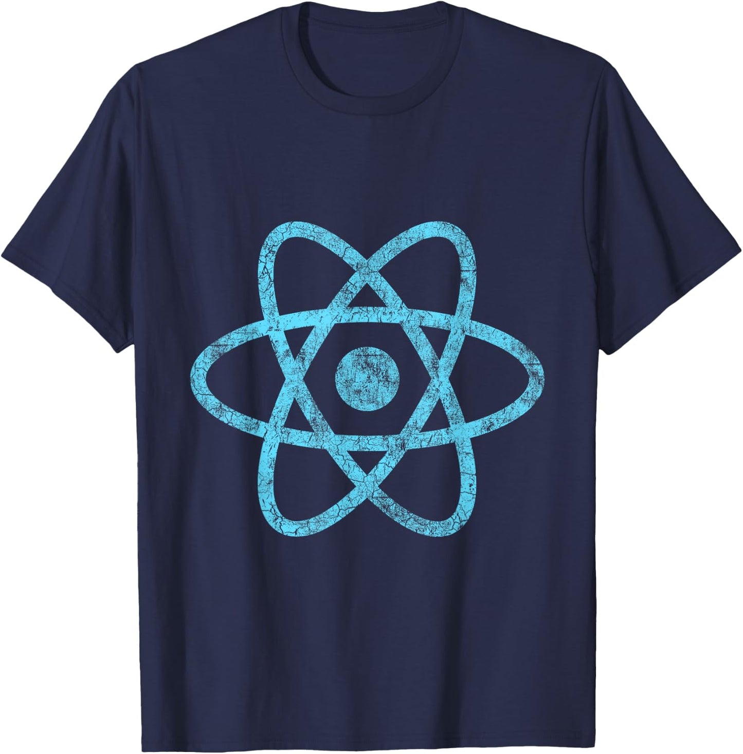 Vintage ReactJS JavaScript Programmer T-Shirt - T-Shirt | Navy