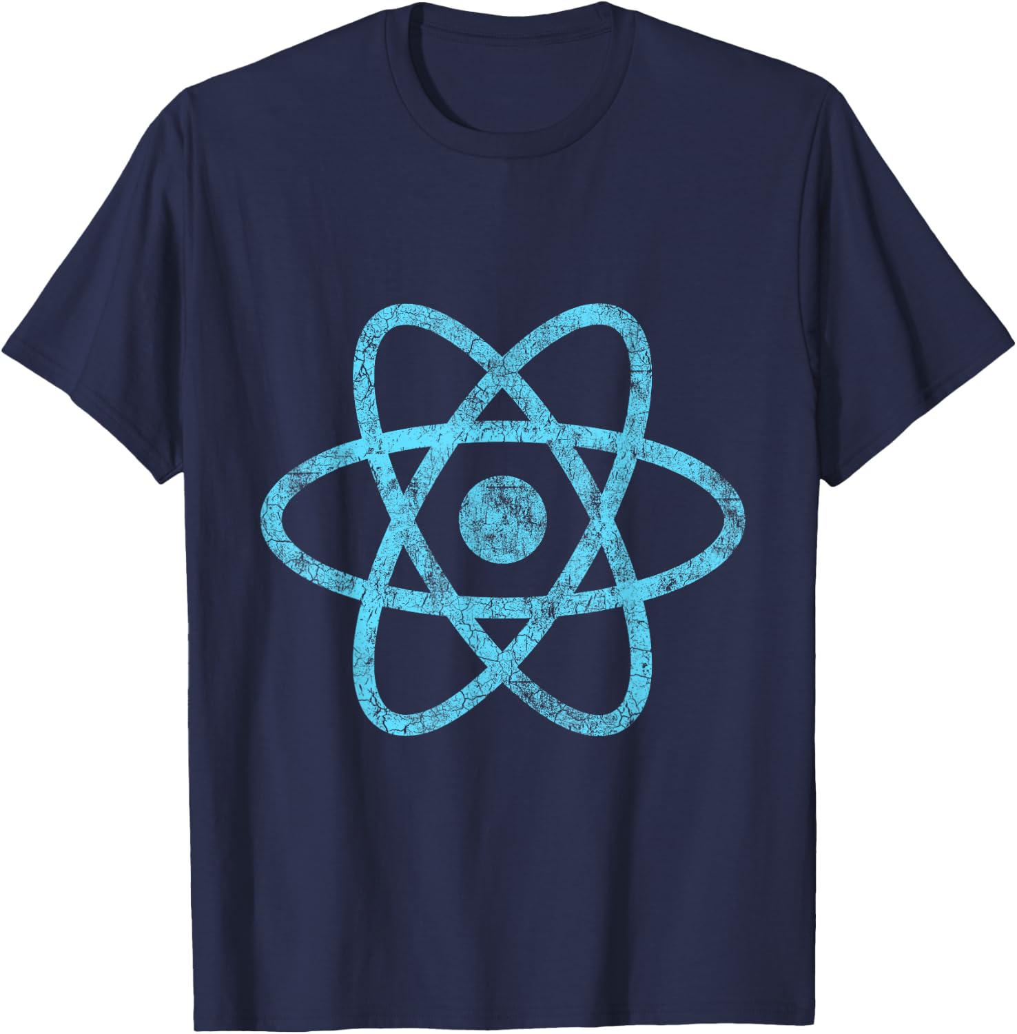 Vintage ReactJS JavaScript Programmer T-Shirt - T-Shirt | Navy
