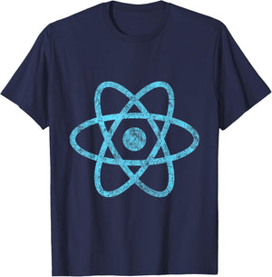 Vintage ReactJS JavaScript Programmer T-Shirt - T-Shirt | Navy