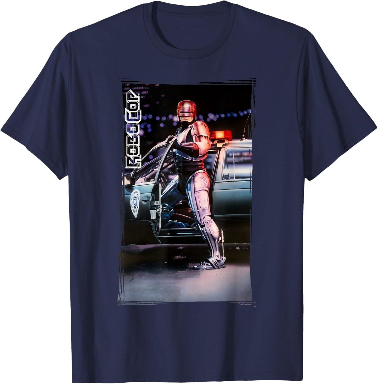 RoboCop Cruiser Photograph Logo Poster T-Shirt - T-Shirt | Navy