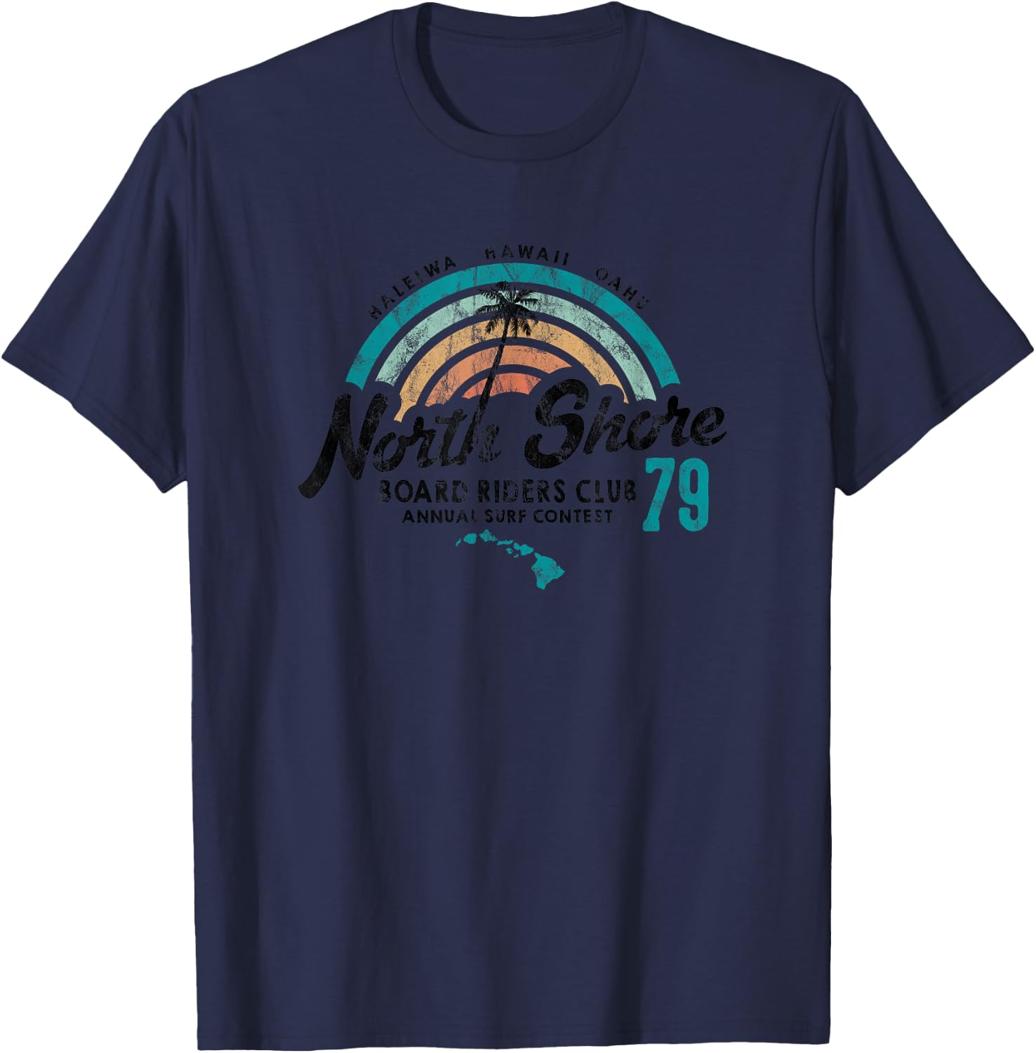 North Shore Hawaii Board Riders Club T-Shirt - T-Shirt | Navy
