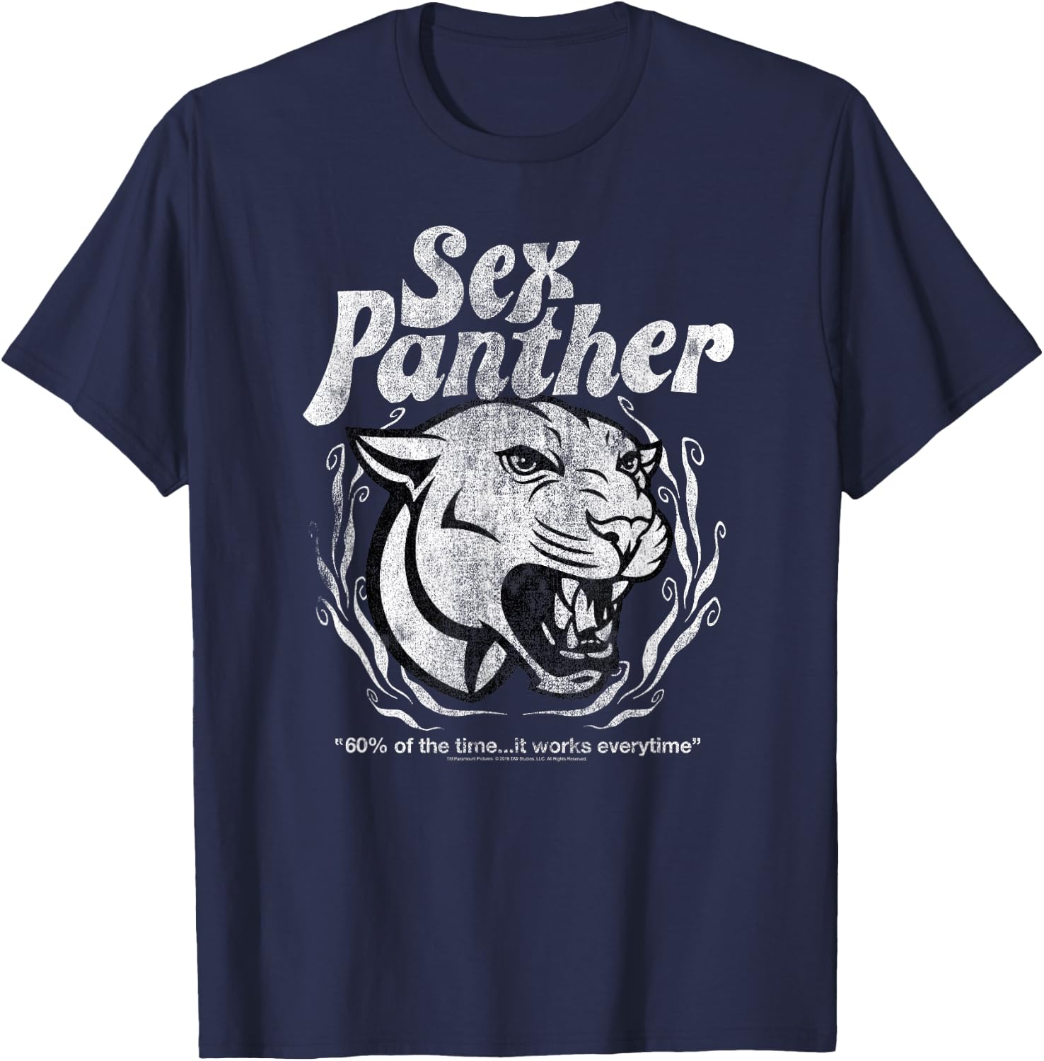 Anchorman Sex Panther T-Shirt - T-Shirt | Navy