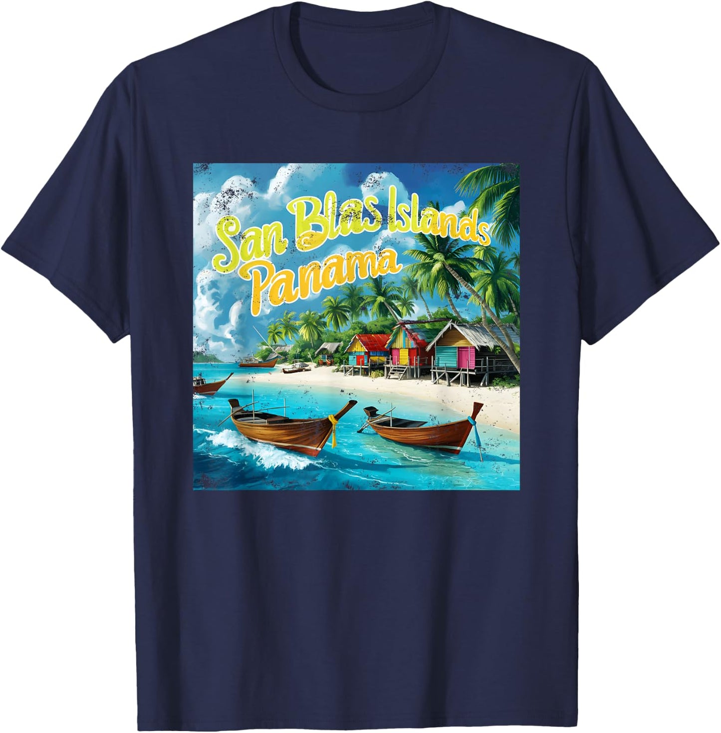 San Blas Islands, Panama T-Shirt - T-Shirt | Navy