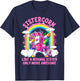 Sistercorn Like A Normal Sister Only More Awesome Unicorn T-Shirt - T-Shirt | Navy