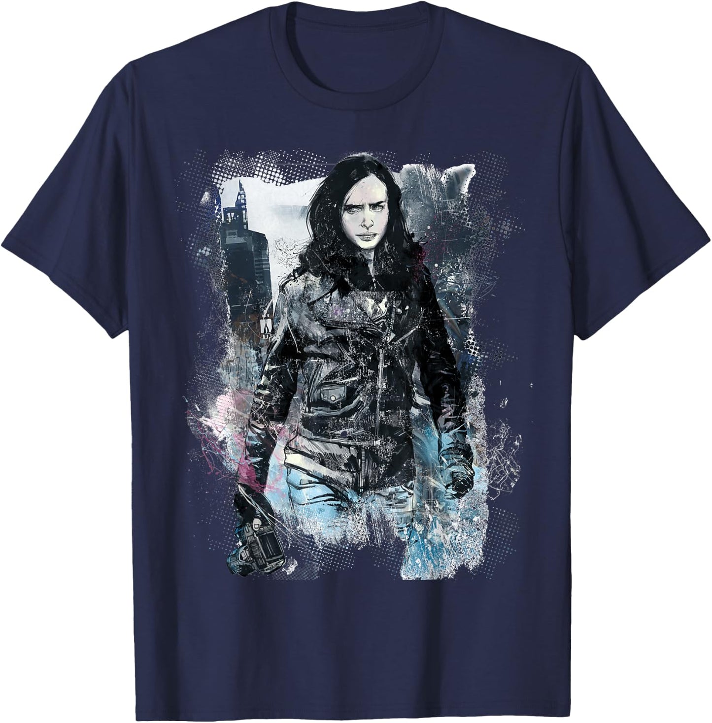 Marvel Jessica Jones Private Investigator T-Shirt - T-Shirt | Navy