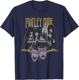 Mötley Crüe - Theatre Vintage Small T-Shirt - T-Shirt | Navy