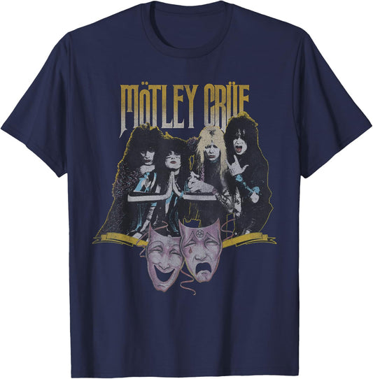 Mötley Crüe - Theatre Vintage Small T-Shirt - T-Shirt | Navy