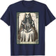 The High Priestess Bohemian Tarot Card Boho T-Shirt - T-Shirt | Navy