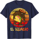 El Squacho Sasquatch Taco Sombrero Cinco de Mayo T-Shirt - T-Shirt | Navy