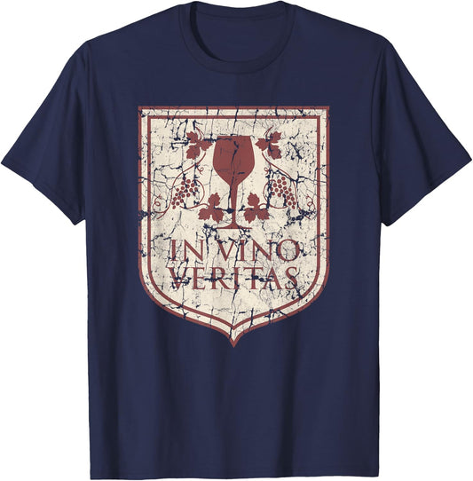 In Vino Veritas T-Shirt - T-Shirt | Navy