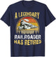 A Legendary Railroader Has Retired Retirement Party Retro T-Shirt - T-Shirt | Navy