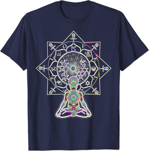 Awakening Psychedelic Inspiration T-Shirt - T-Shirt | Navy