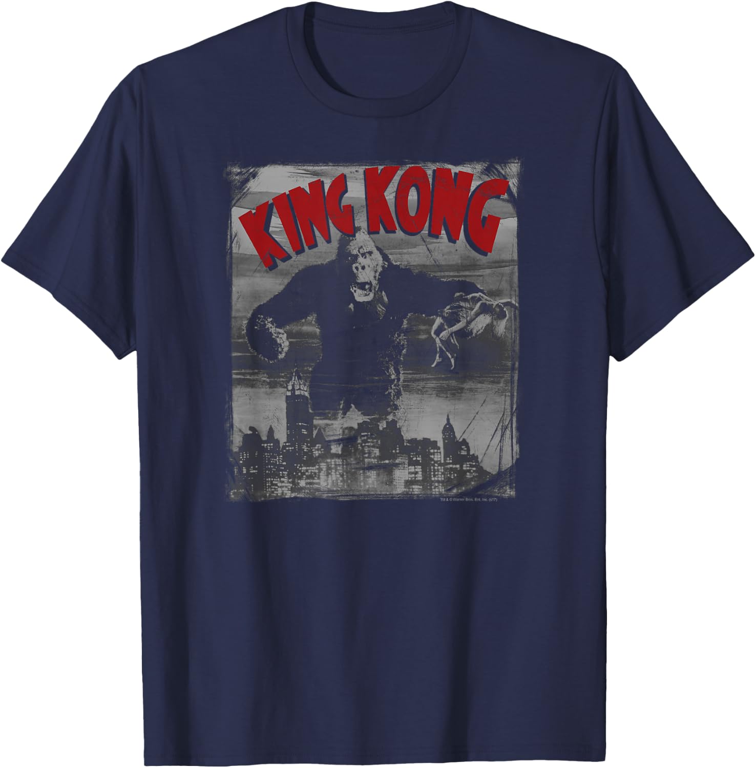 King Kong City Poster T-Shirt - T-Shirt | Navy
