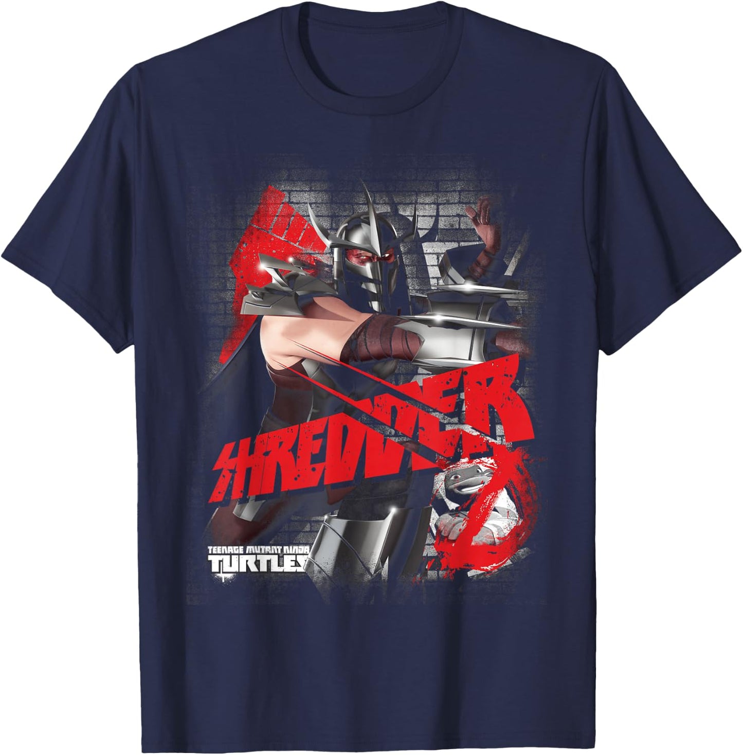 TMNT Shredder Ninja Turtles Bad Guy T-Shirt - T-Shirt | Navy