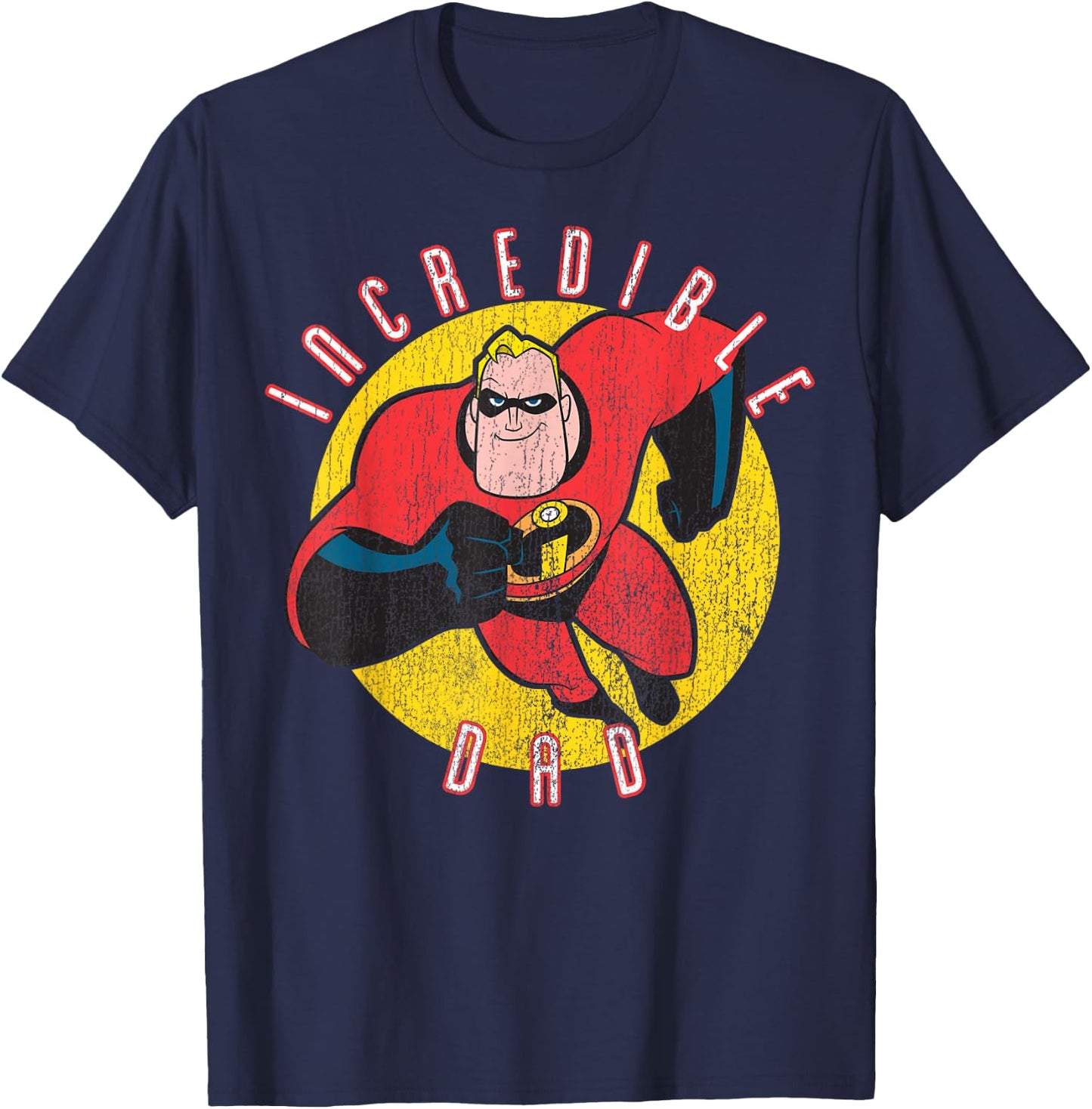 Disney Pixar The Incredibles Father's Day Incredible Retro T-Shirt - T-Shirt | Navy