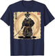 Schnauzer Dog Japanese Art Samurai Ukiyo-e Vintage T-Shirt - T-Shirt | Navy