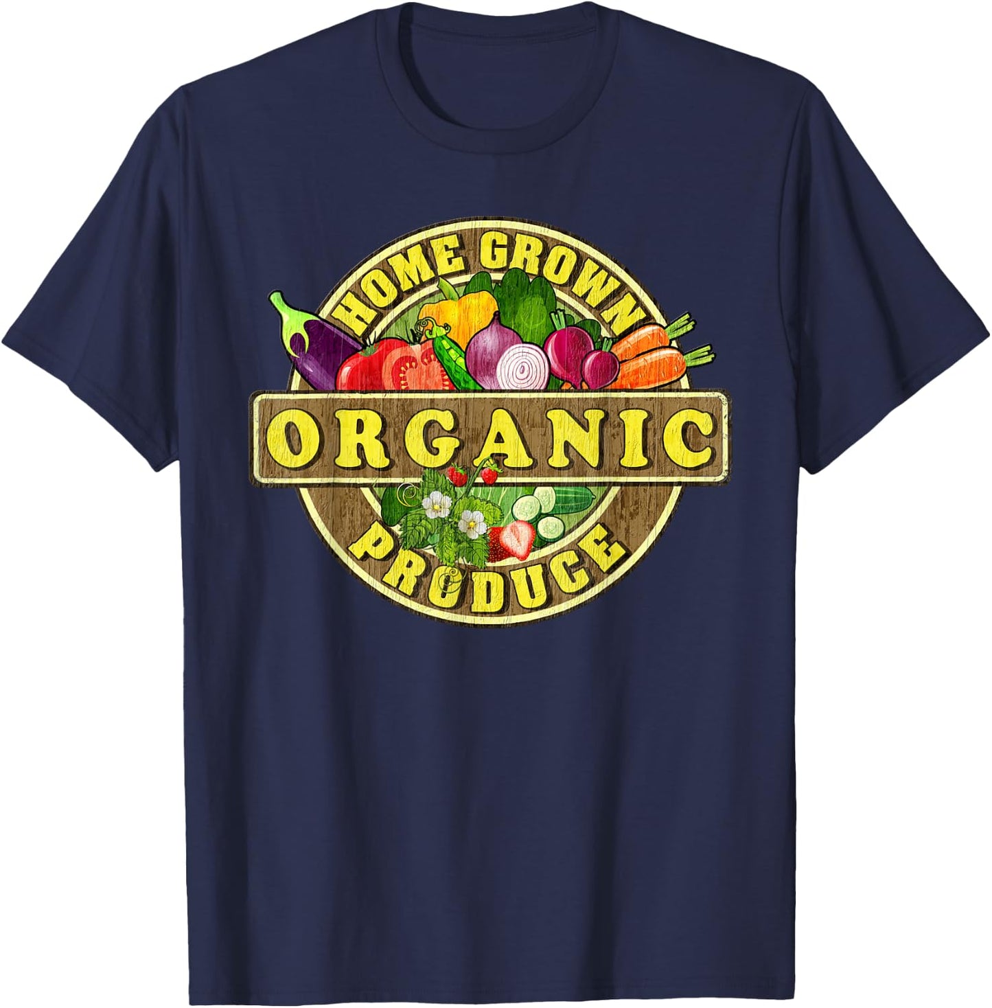 Organic Home Grown Produce T-Shirt - T-Shirt | Navy