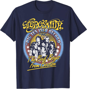 Aerosmith - The Bad Boys From Boston T-Shirt - T-Shirt | Navy