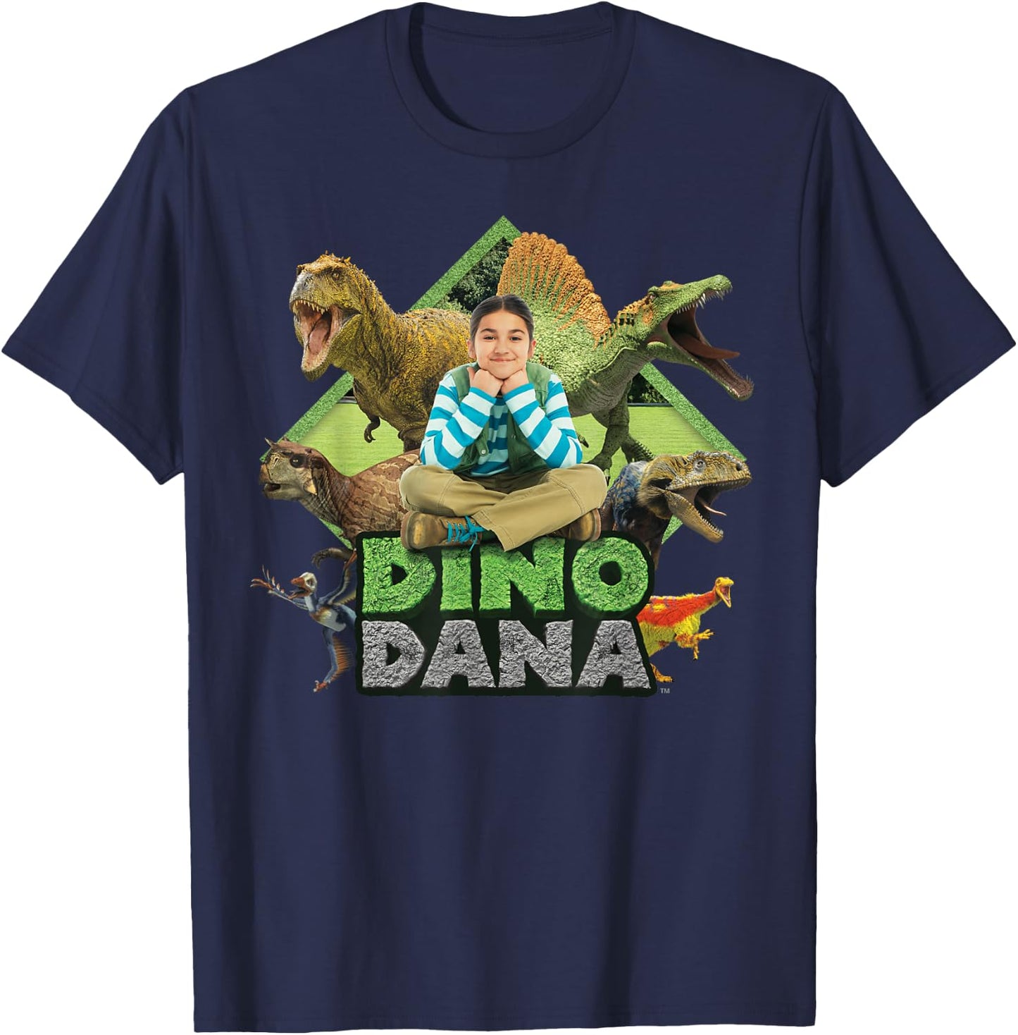 Dino Dana: Real Dinosaurs Shirt T-Shirt - T-Shirt | Navy