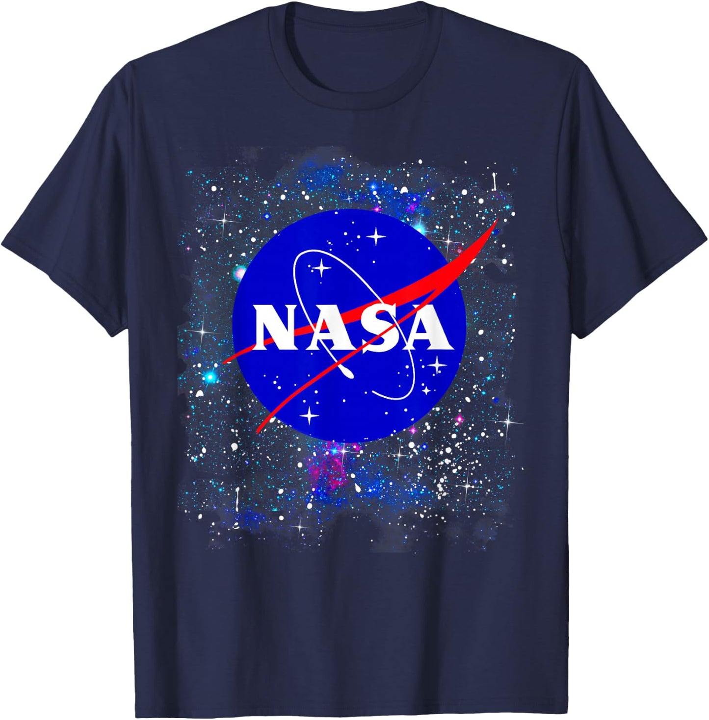 NASA Official Logo in The Stars T-Shirt - T-Shirt | Navy