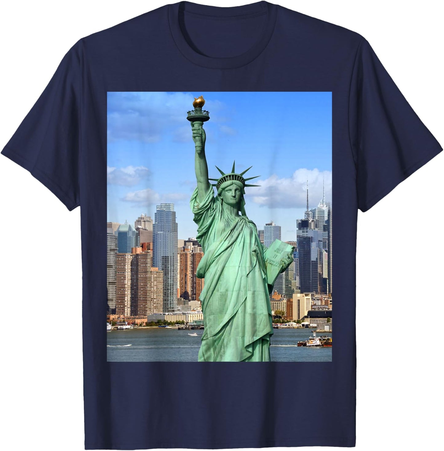 Statue of Liberty newyork city shirt T-Shirt - T-Shirt | Navy