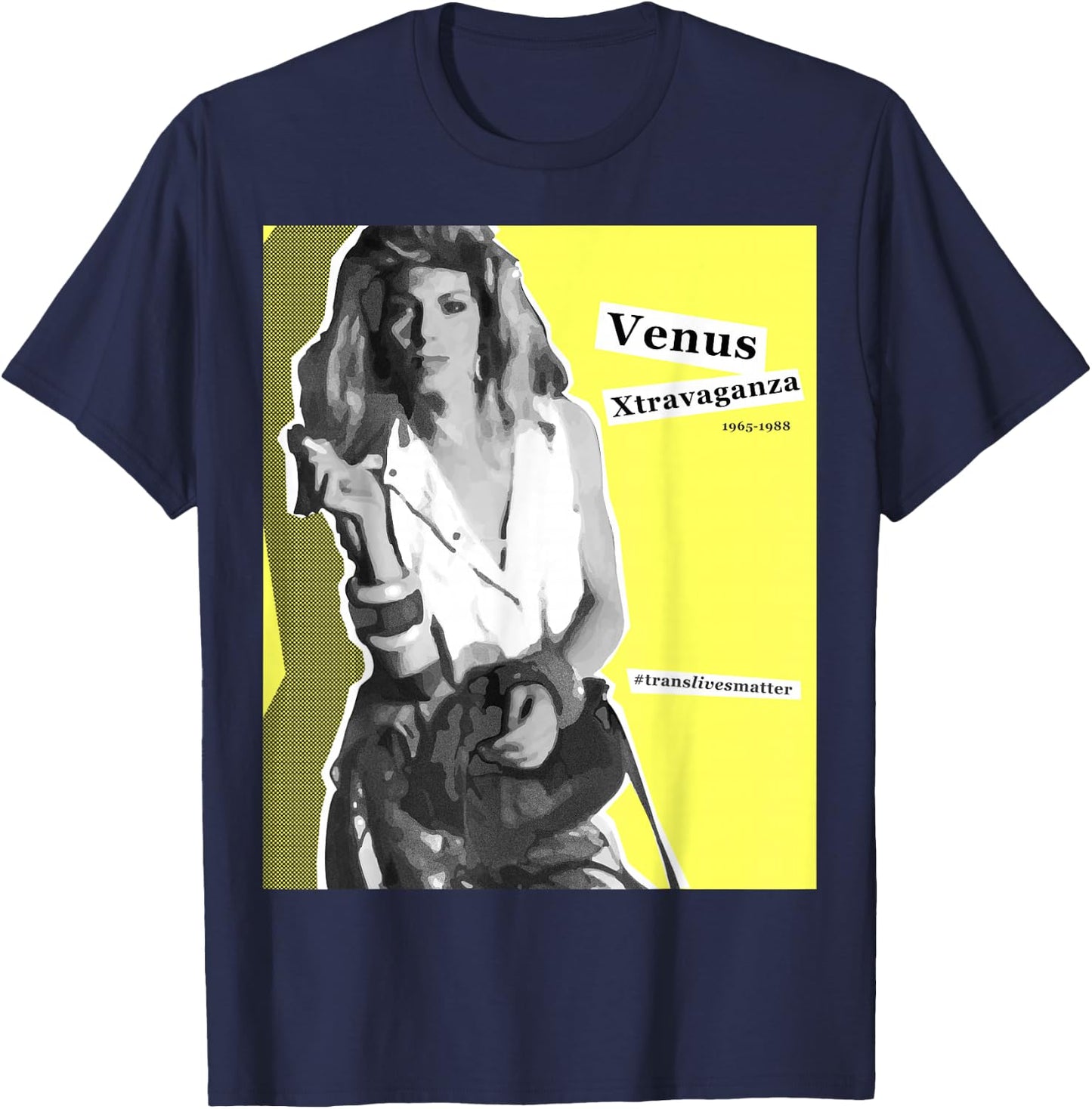 Venus Xtravaganza - Trans Lives Matter T-Shirt - T-Shirt | Navy