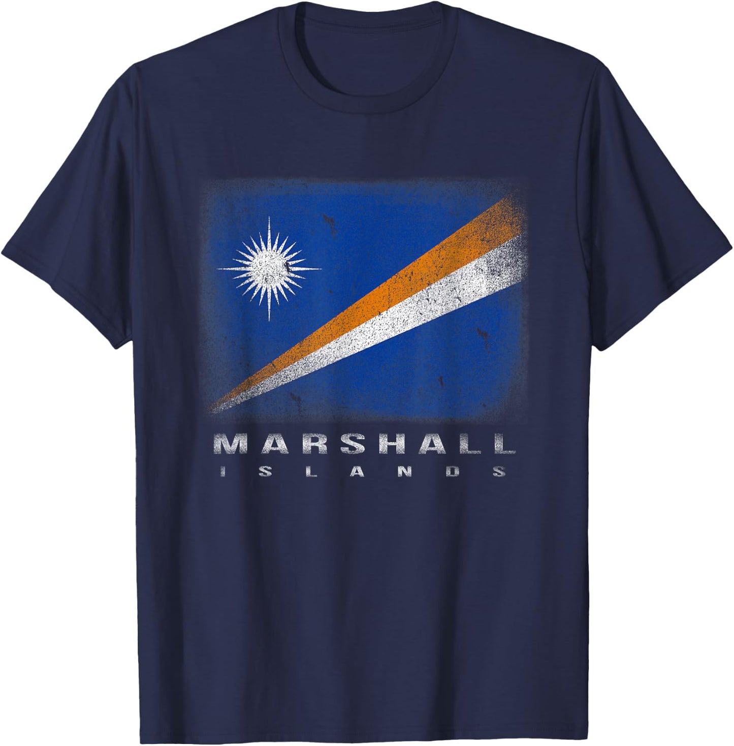 Marshall Islands Marshallese Flag Souvenir Travel T-Shirt - T-Shirt | Navy