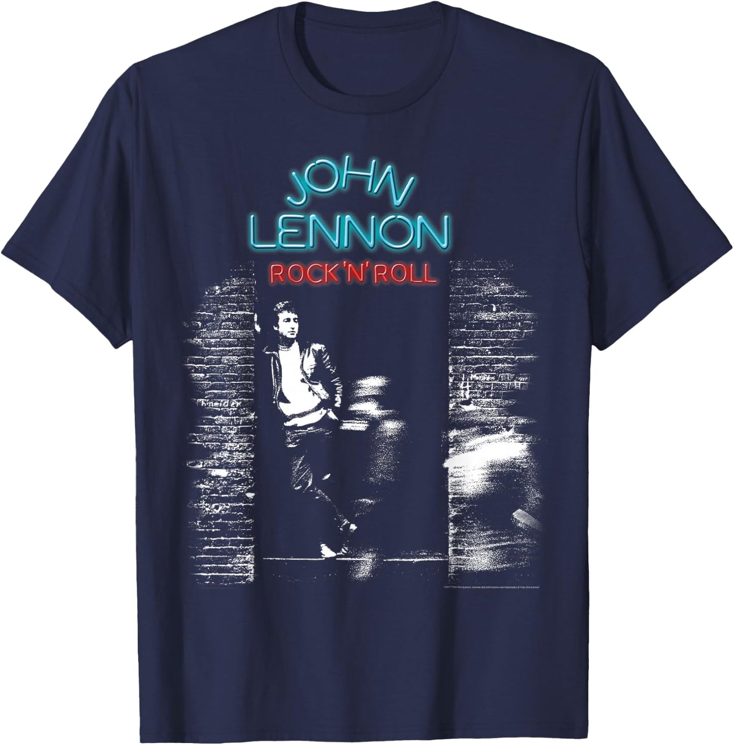 John Lennon - Rock 'n' Roll Small T-Shirt - T-Shirt | Navy