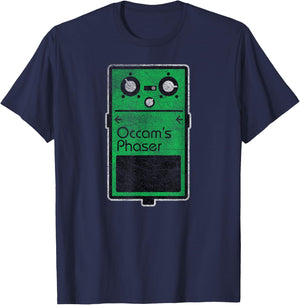 Funny Occam's Phaser Effect Pedal T-Shirt - T-Shirt | Navy