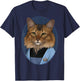 Star Trek: The Next Generation Dr. Crusher Cat Portrait T-Shirt - T-Shirt | Navy