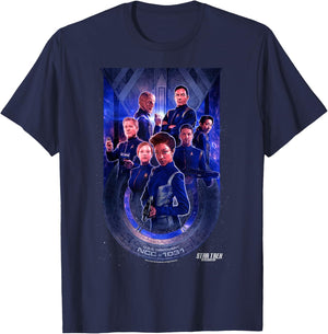 Star Trek Discovery Group Poster T-Shirt - T-Shirt | Navy